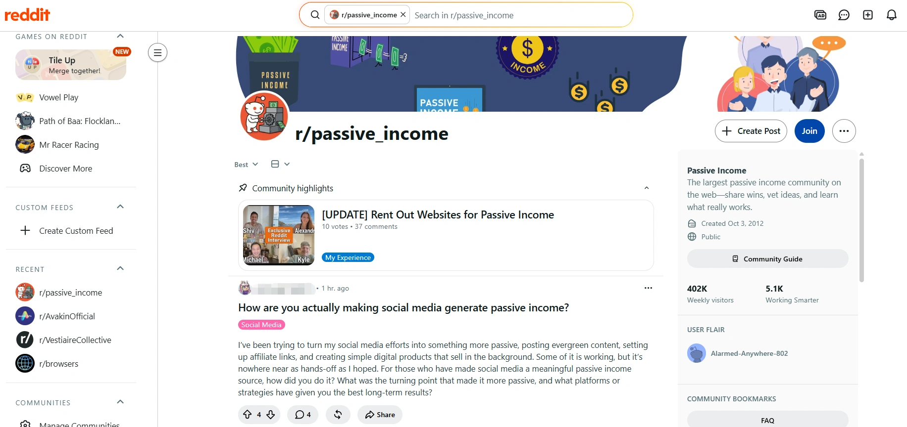 reddit-passive-income