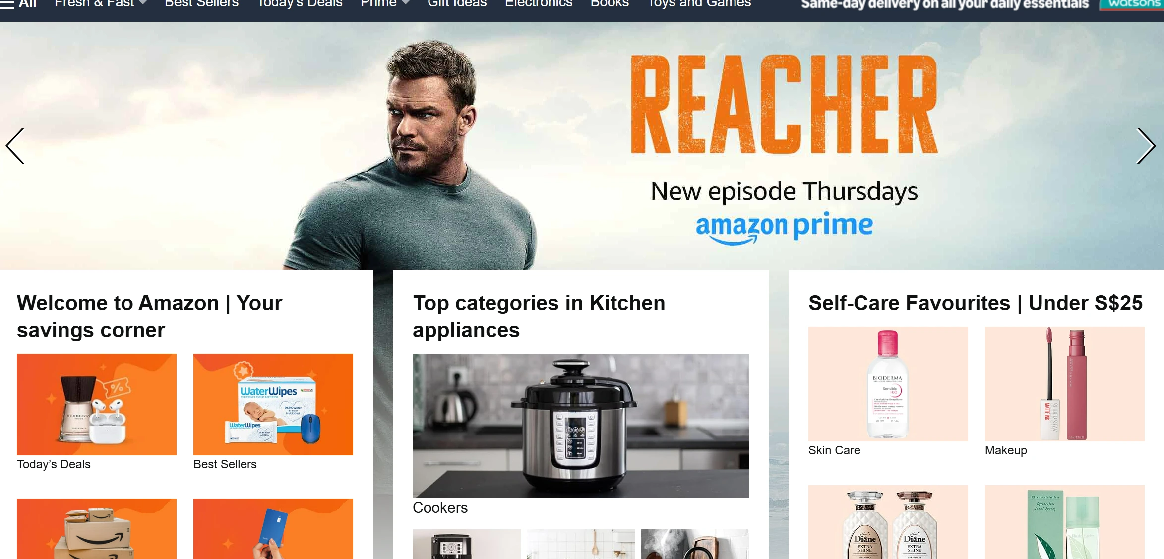 Amazon website