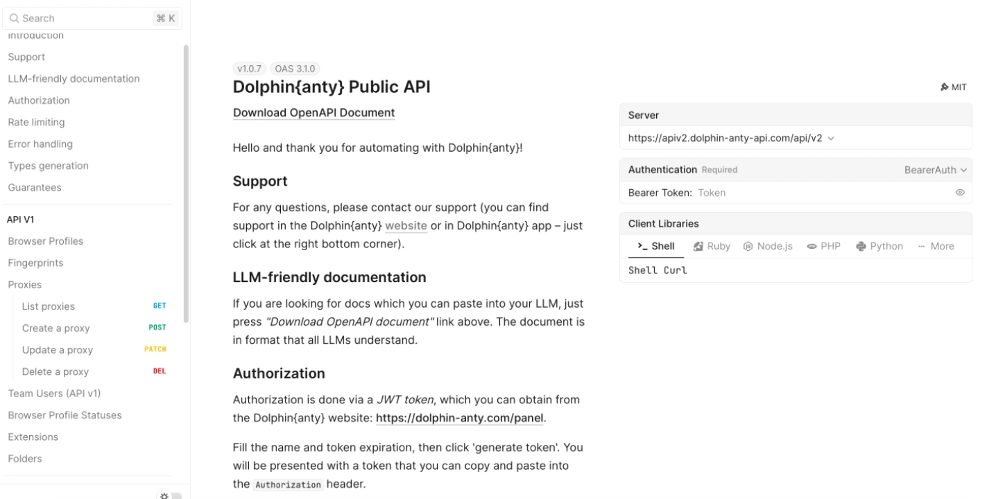 dophoinanty api