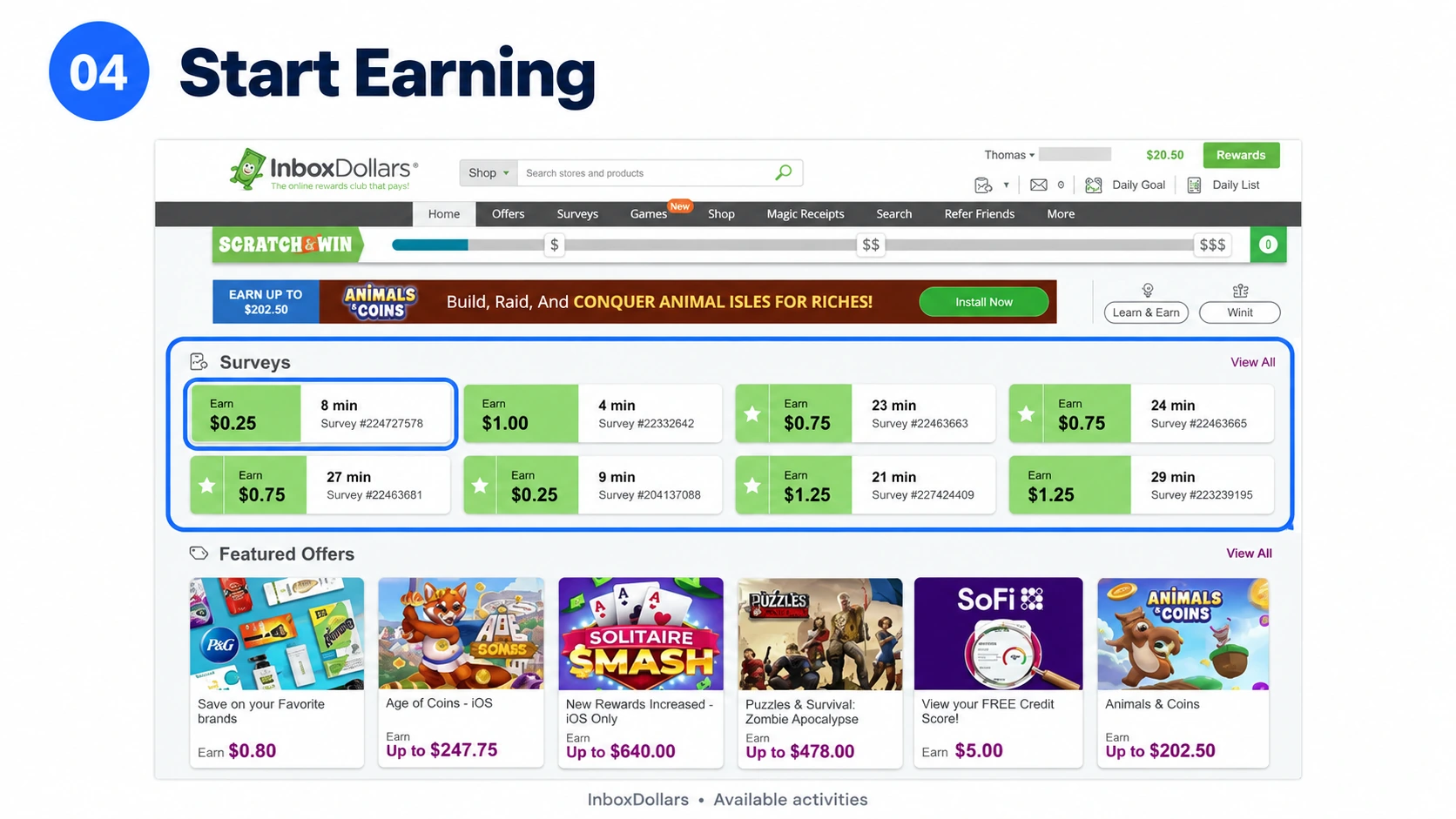inboxdollars-surveys-and-earning-activities