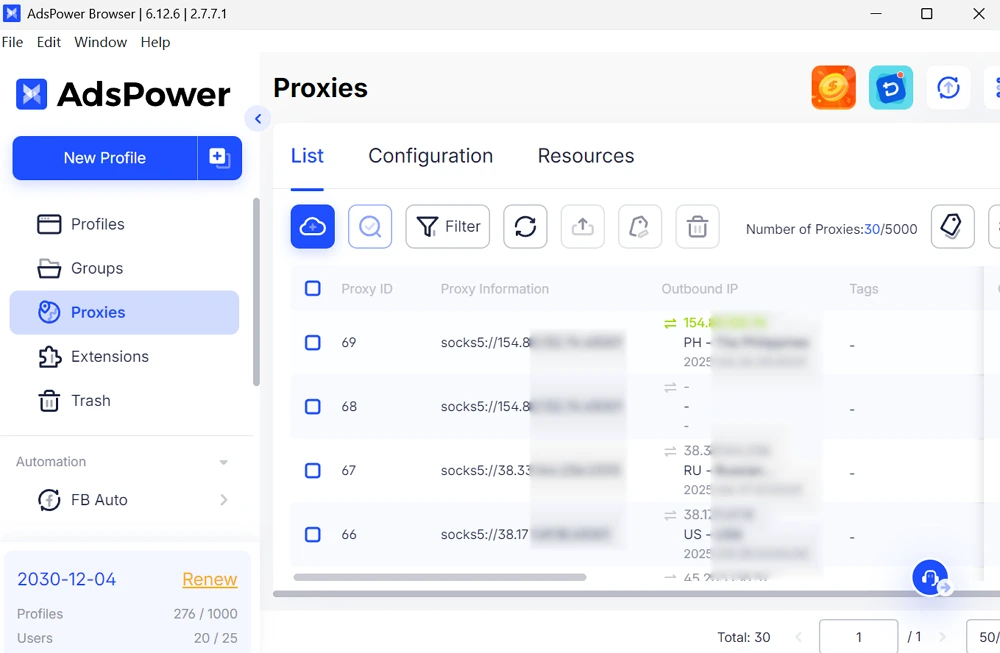 Set Up Proxies on AdsPower