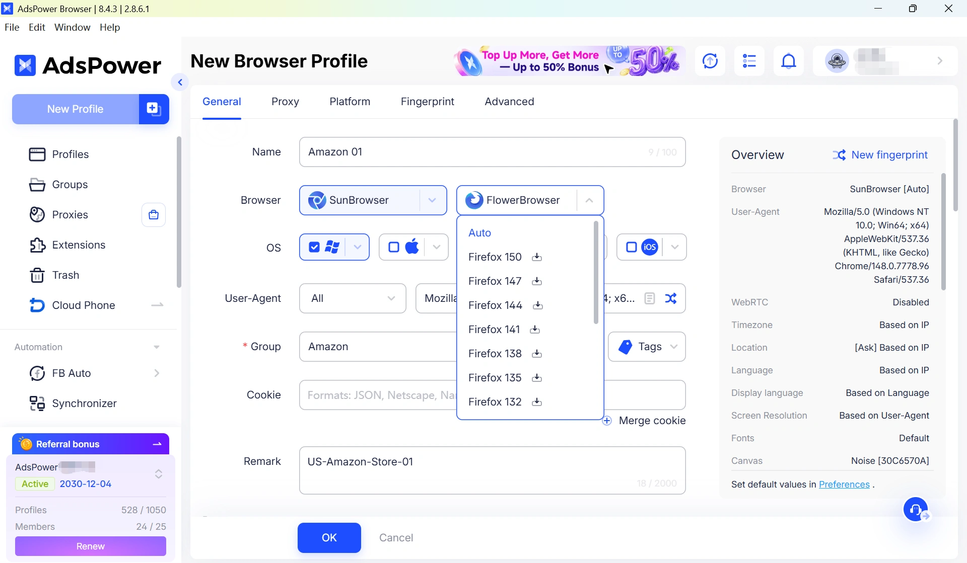 create-profile