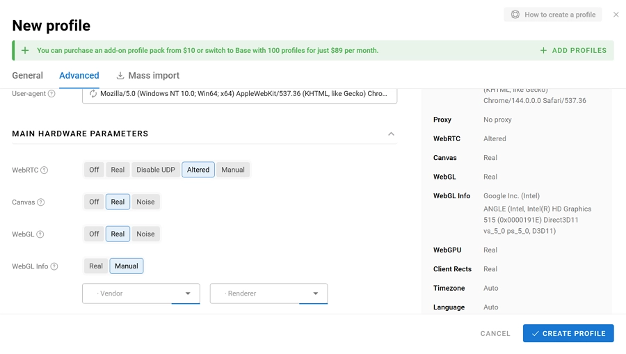 Dolphin anty fingerprint