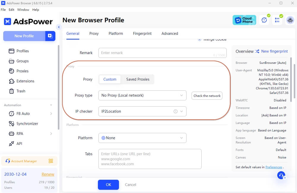 Set Up Proxy