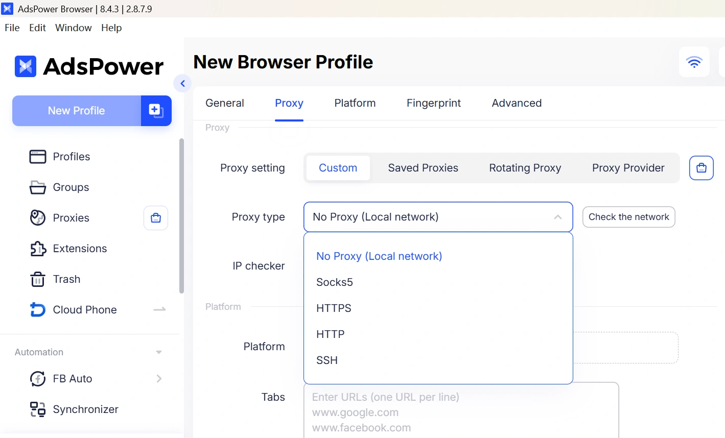 proxy-setting