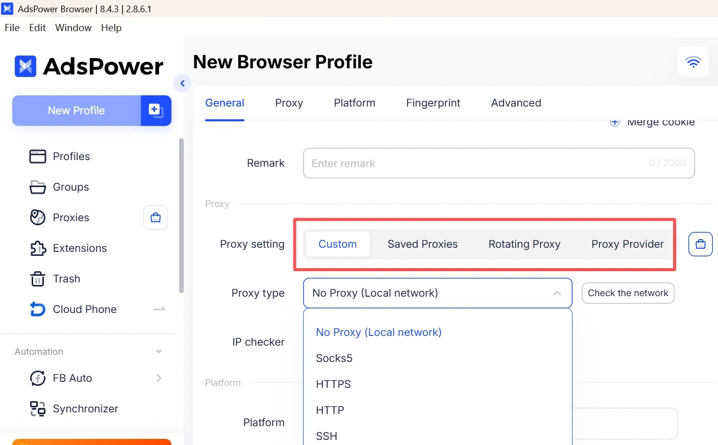 Configure Your Own Proxy
