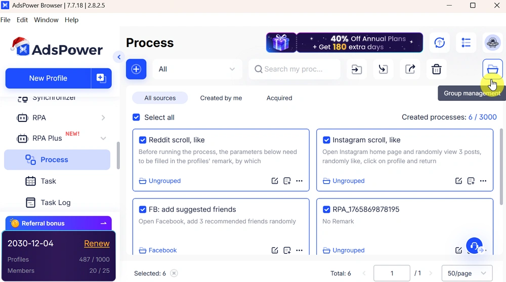One-Click Step Grouping