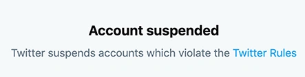 Account Suspended or Locked