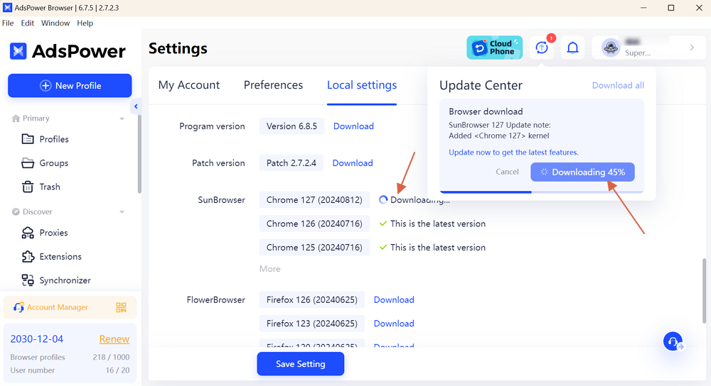 Download Newest Kernel