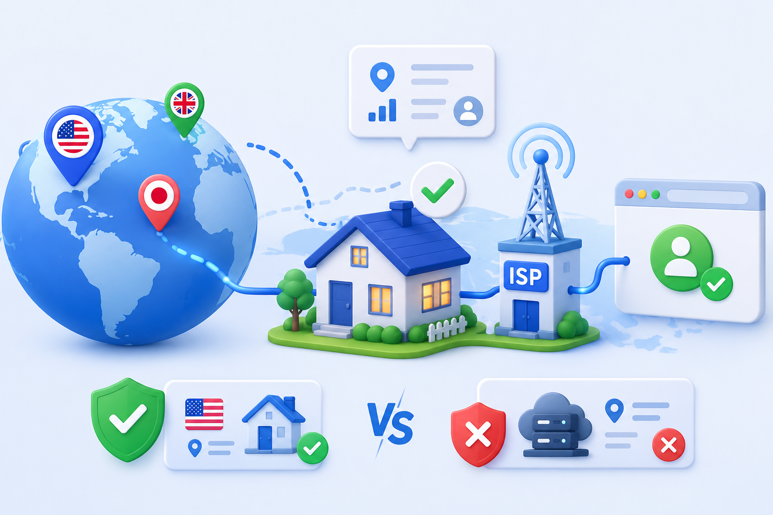 IP 身份全解析:什么是住宅 IP、原生 IP、广播 IP 、静动态IP?不同 IP 身份适合什么业务?