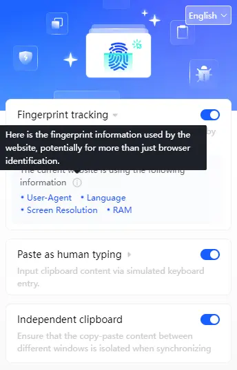 Fingerprint Tracking Note