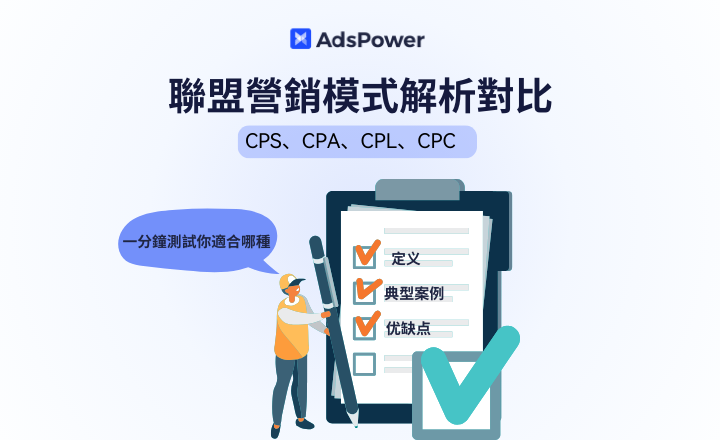 如何选择适合你的联盟营销模式？CPS、CPA、CPL、CPC 对比解析