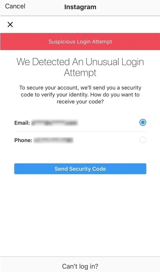 Suspicious Login Attempt