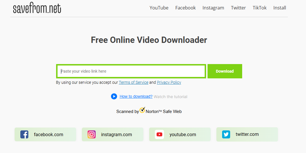 [Online video downloader services]