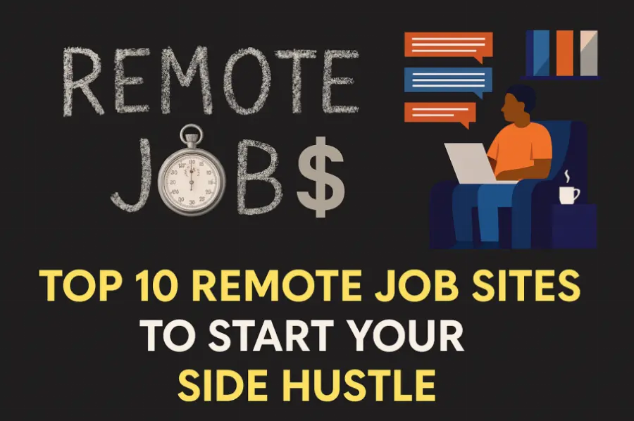Top 10 Sites de Empregos Remotos para Começar sua Renda Extra