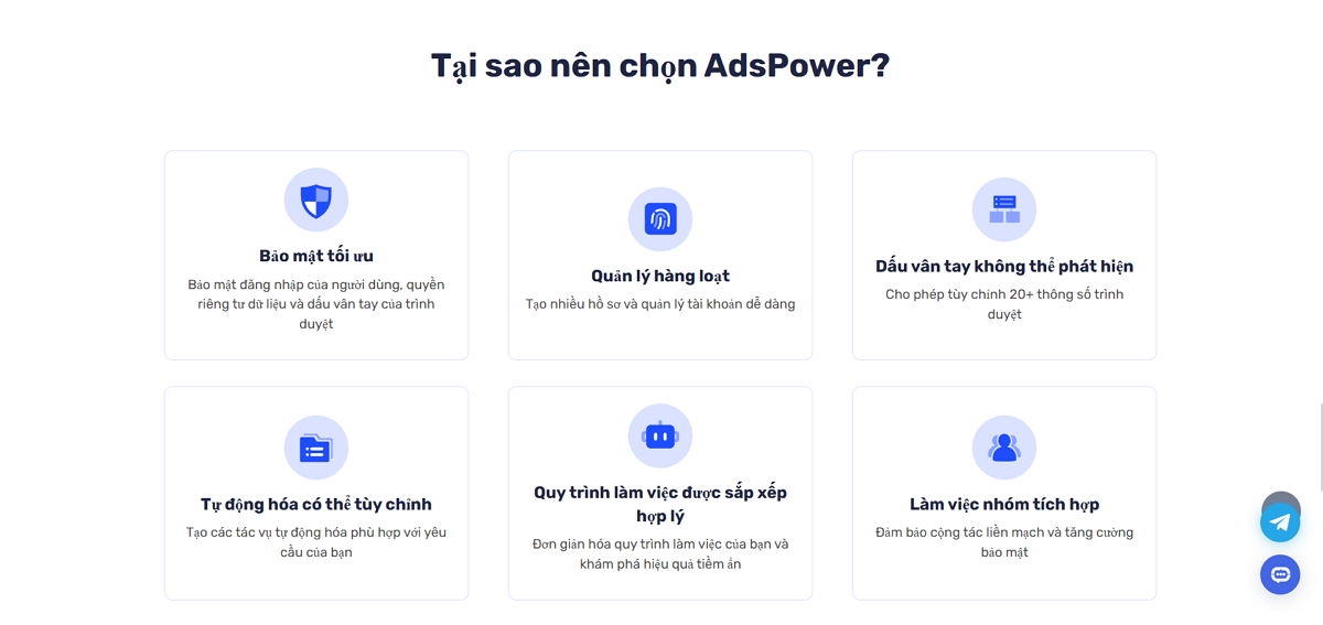 Đặc điểm của AdsPower