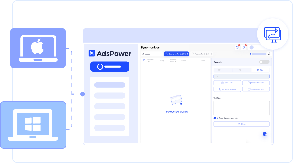 Windows and Mac Supported by AdsPower