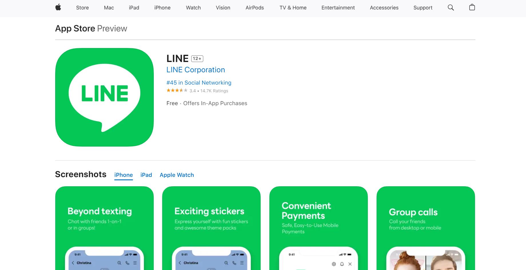 App Store LINE