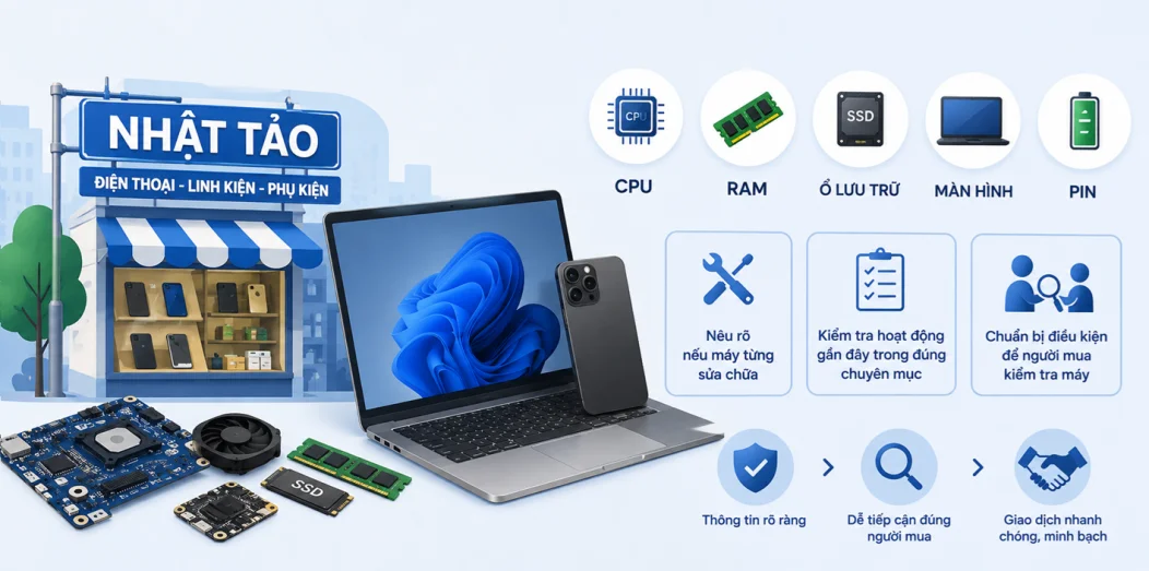 Top 5 nền tảng bán đồ cũ tại Việt Nam