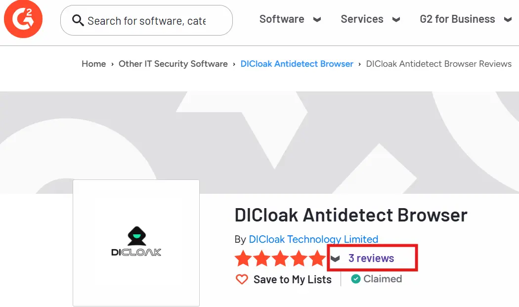 Review of DICloak on G2