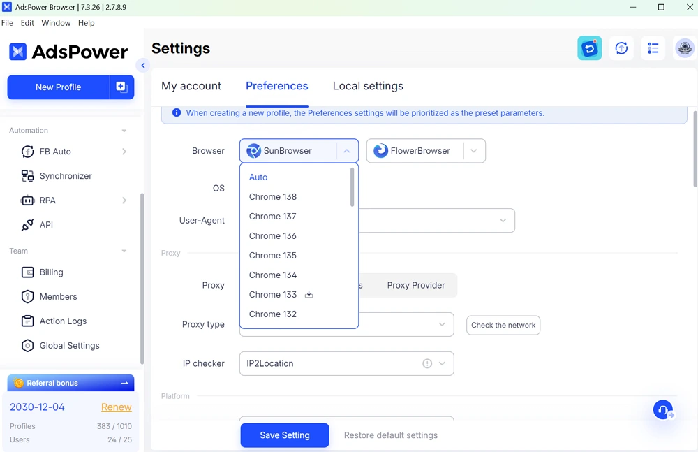 Chrome 138 Supported