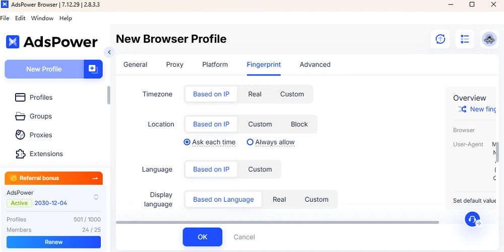 Synchronize Language, Time Zone, and IP 