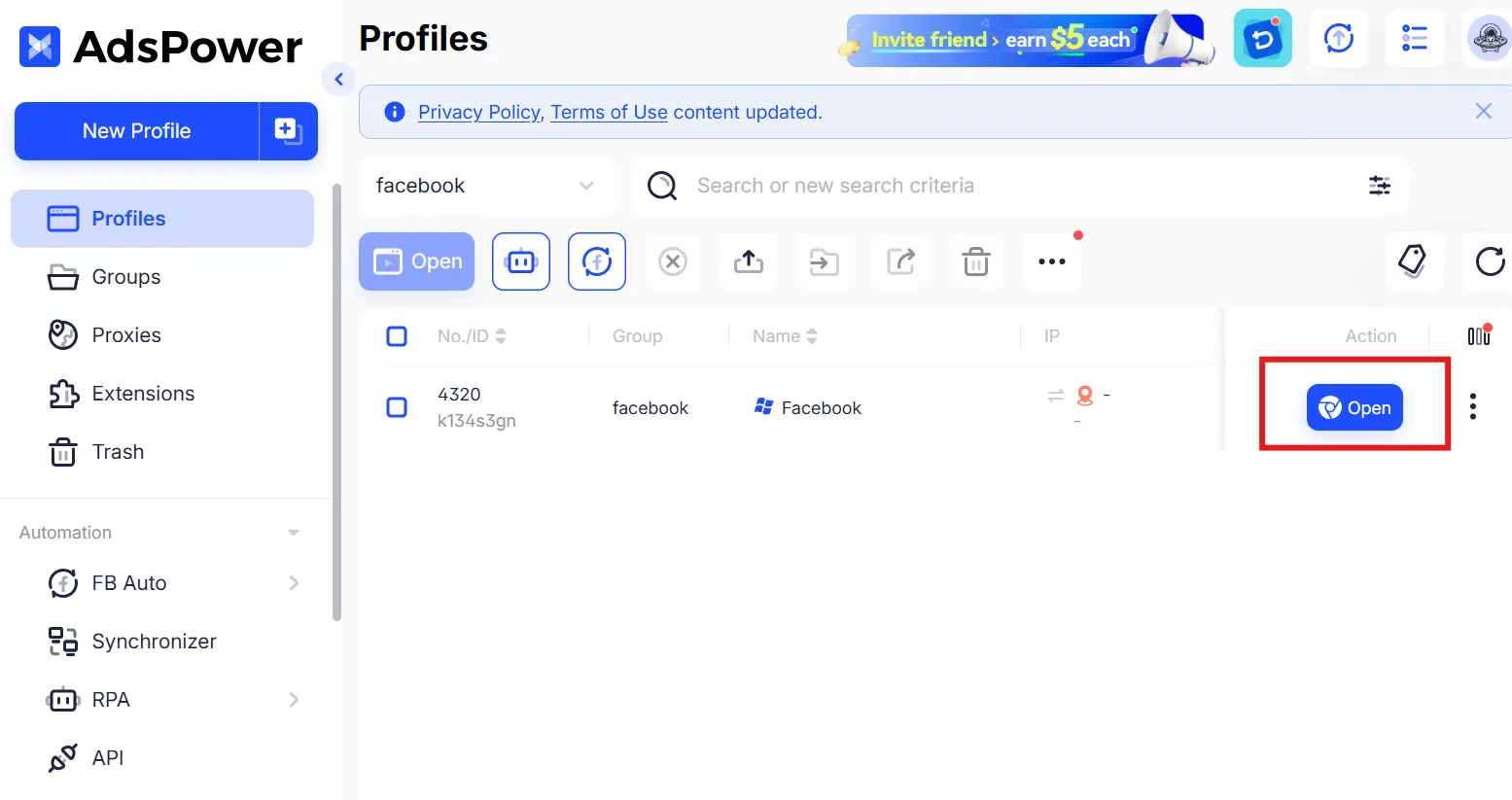 Launch Profile