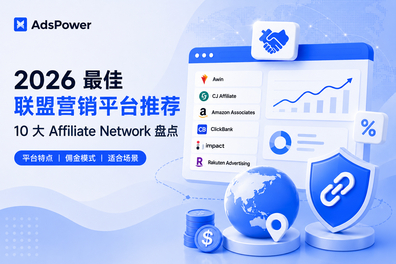 2026 最佳联盟营销平台推荐：10 大 Affiliate Network 盘点