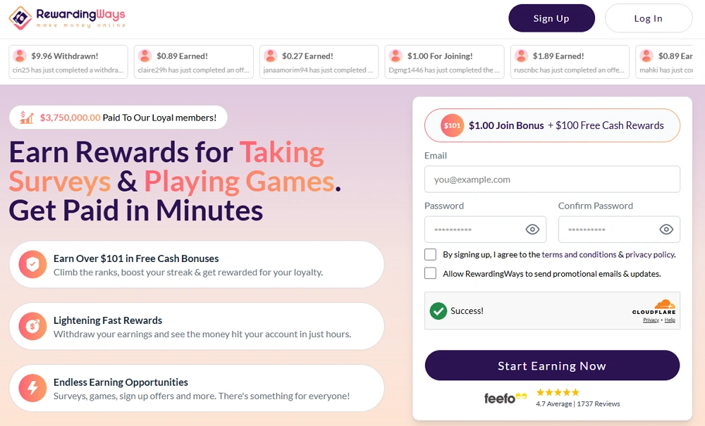 Sign Up RewardingWays