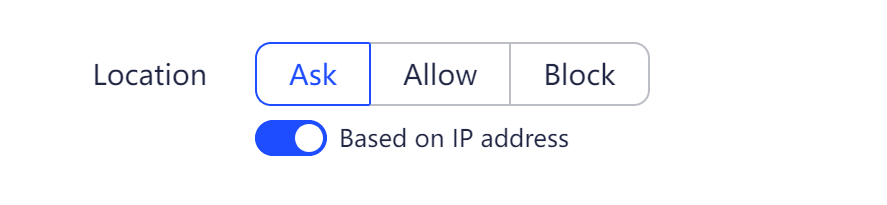 Imagem mostrando opções de localização no AdsPower