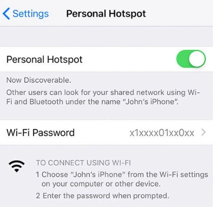 Use Your Personal Hotspot 