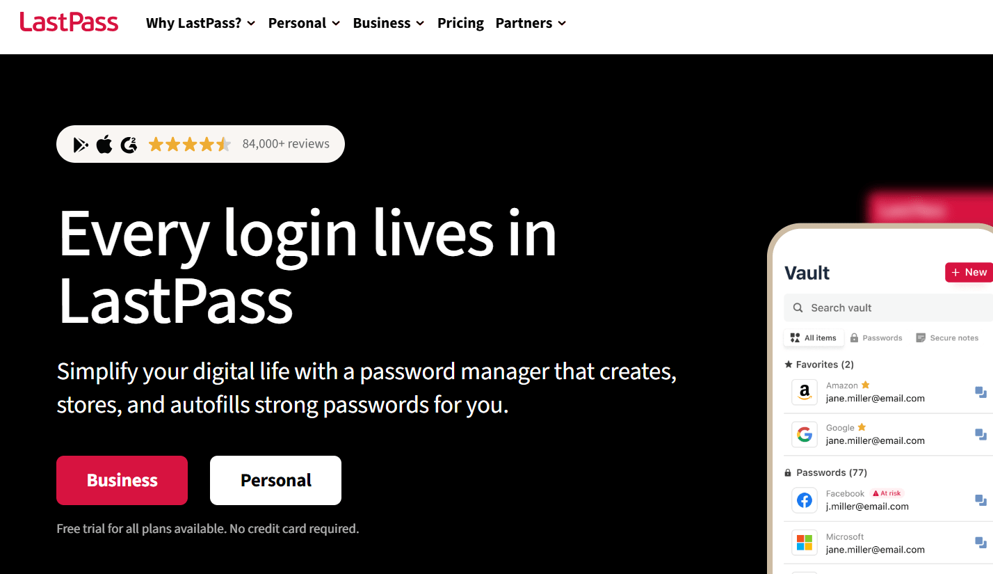 LastPass Password Managers