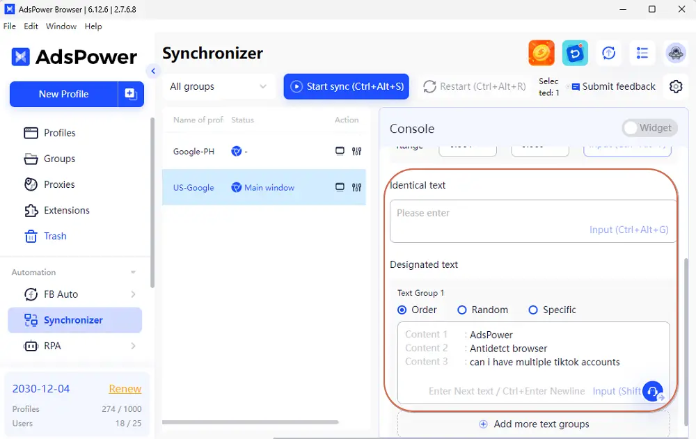 AdsPower Synchronizer
