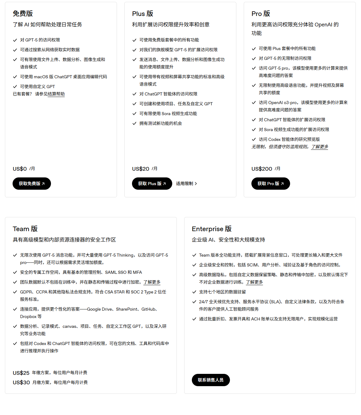 chatgpt定价