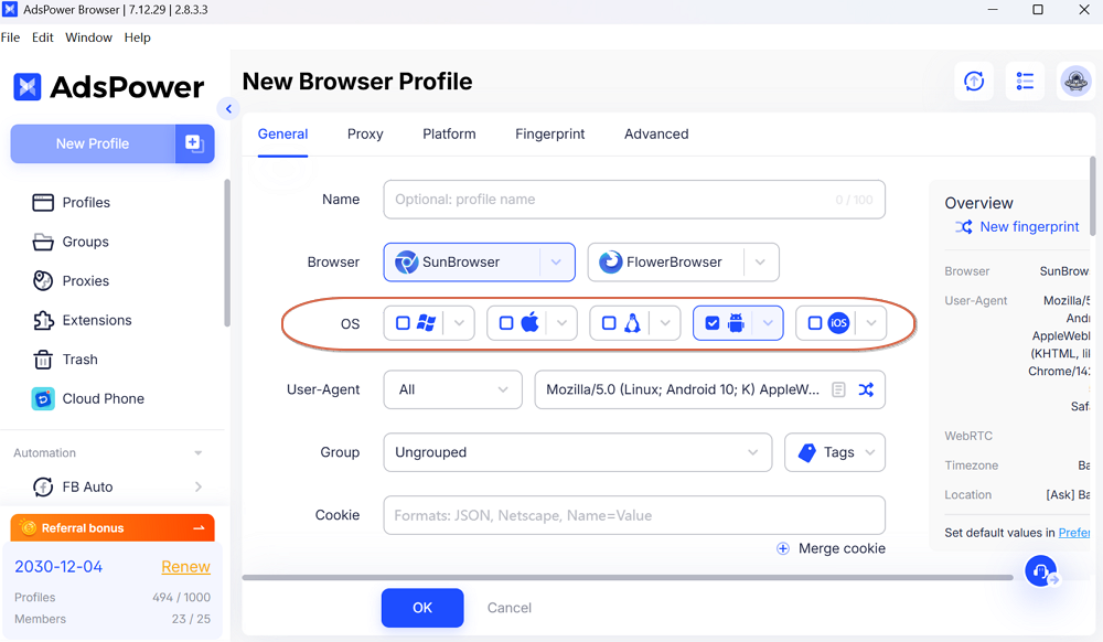Native Mobile Simulation