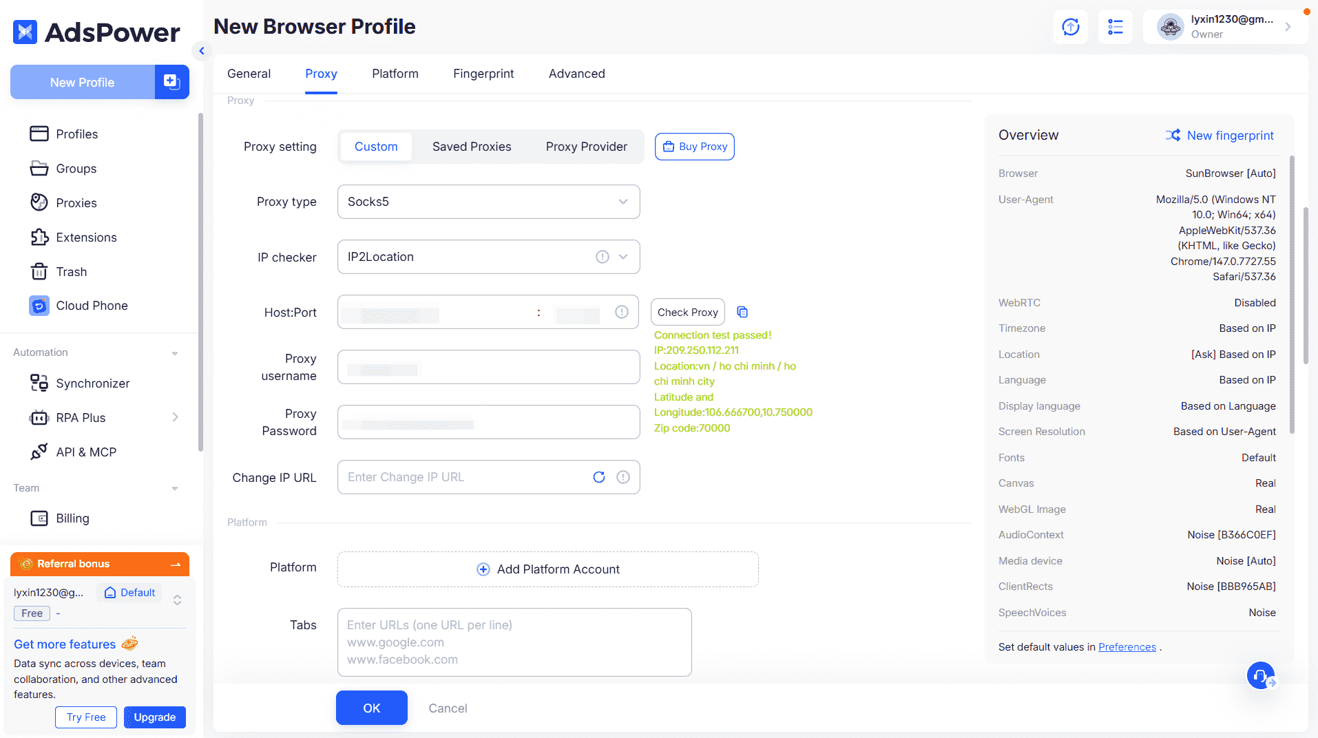 Copy Proxy Info Inside