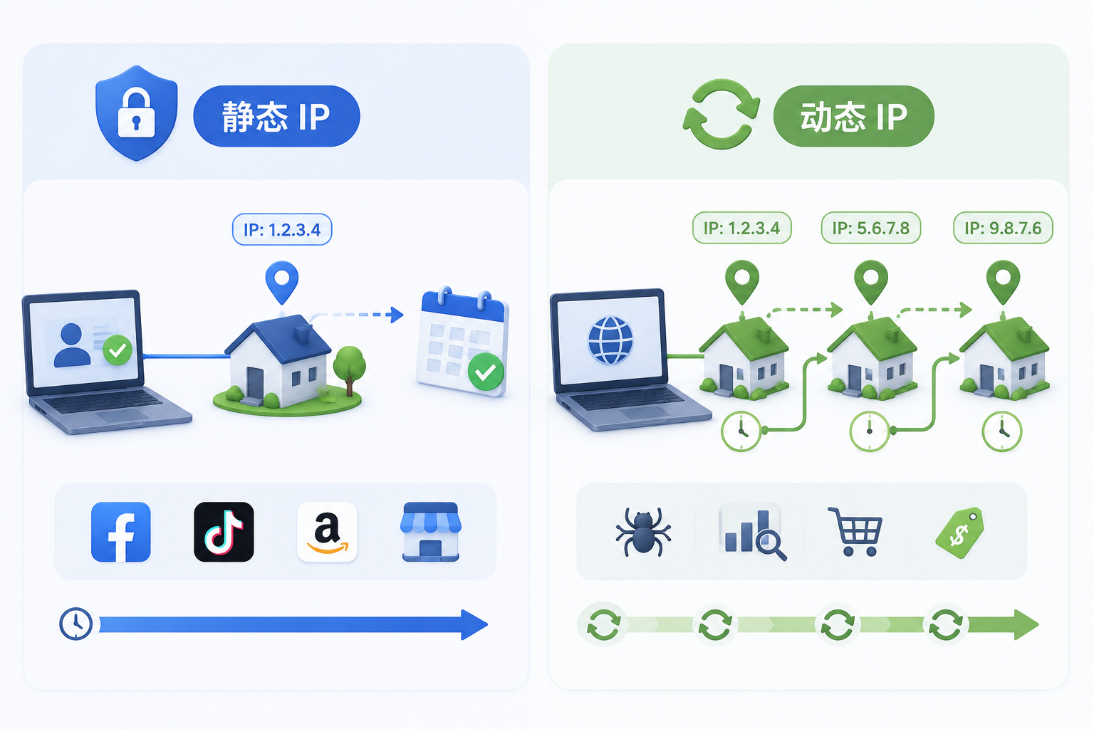 IP 身份全解析:什么是住宅 IP、原生 IP、广播 IP 、静动态IP?不同 IP 身份适合什么业务?