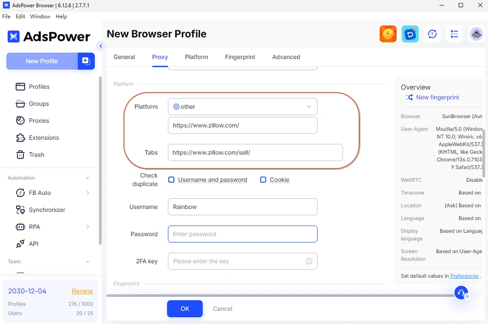 Create Zillow Agent Platform
