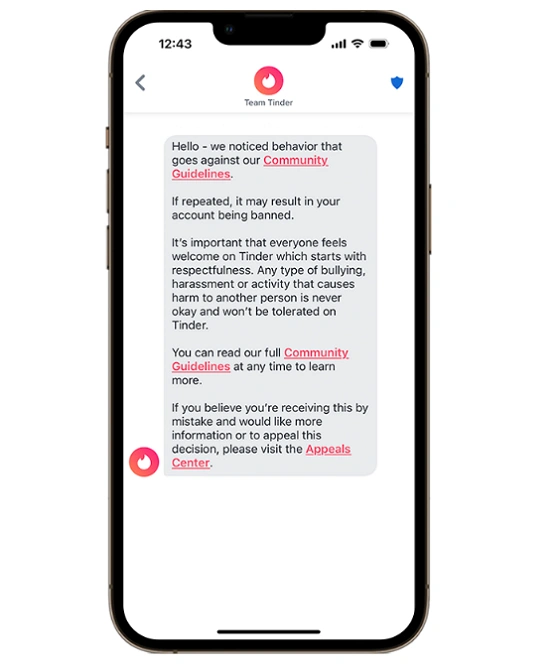 Tinder Account Restricted