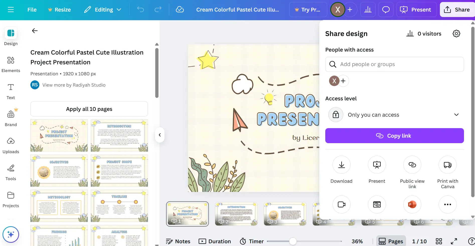 How Canva’s Sharing Features Work
