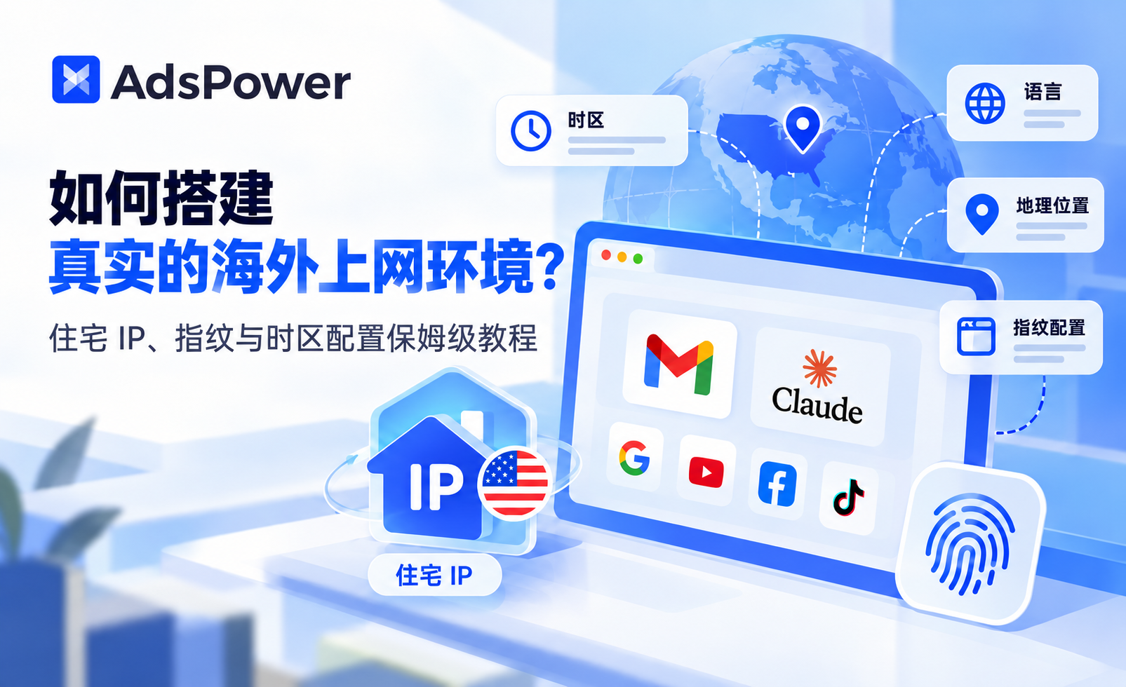 如何搭建真实的海外上网环境？住宅 IP、指纹与时区配置保姆级教程