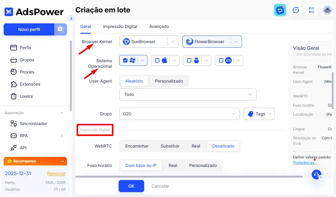 Escolha Seu Navegador E Sistema Operacional