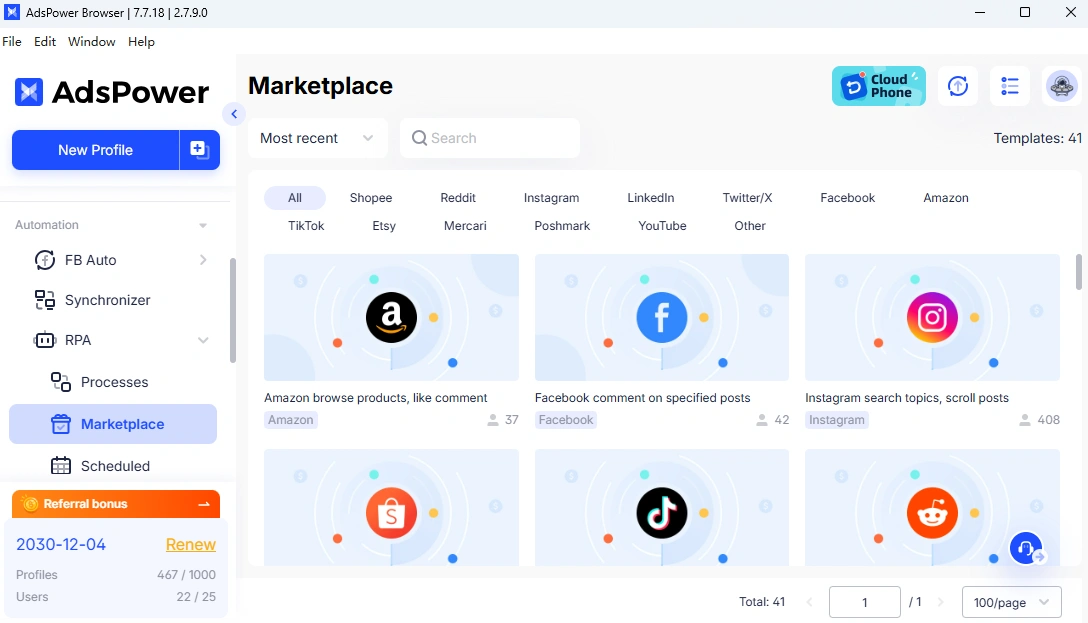 AdsPower RPA