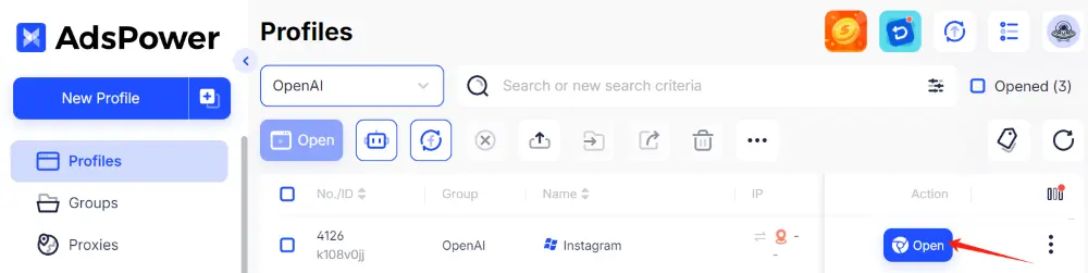 log into your account