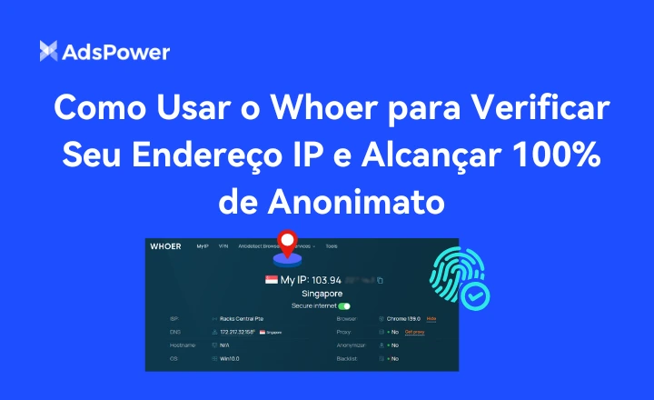 Como Usar o Whoer para Verificar Seu Endereço IP e Alcançar 100 de Anonimato