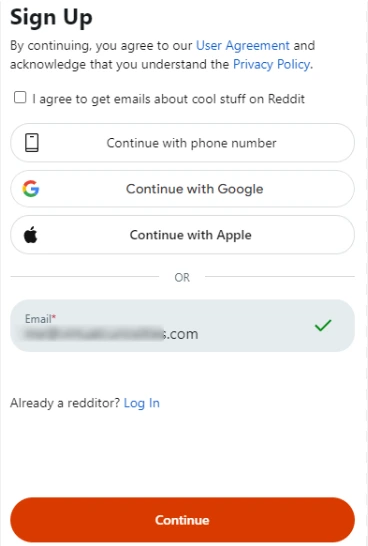 Set up Password