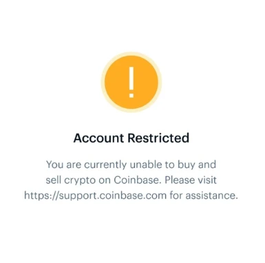 Account restricted