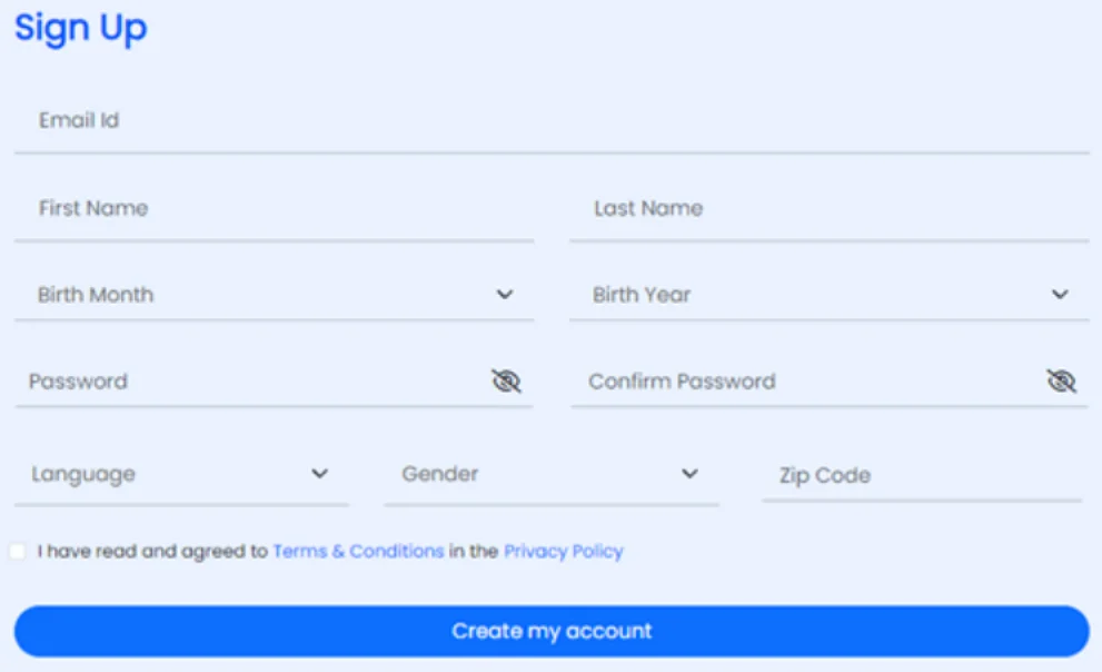 Register An Opinion Edge Account
