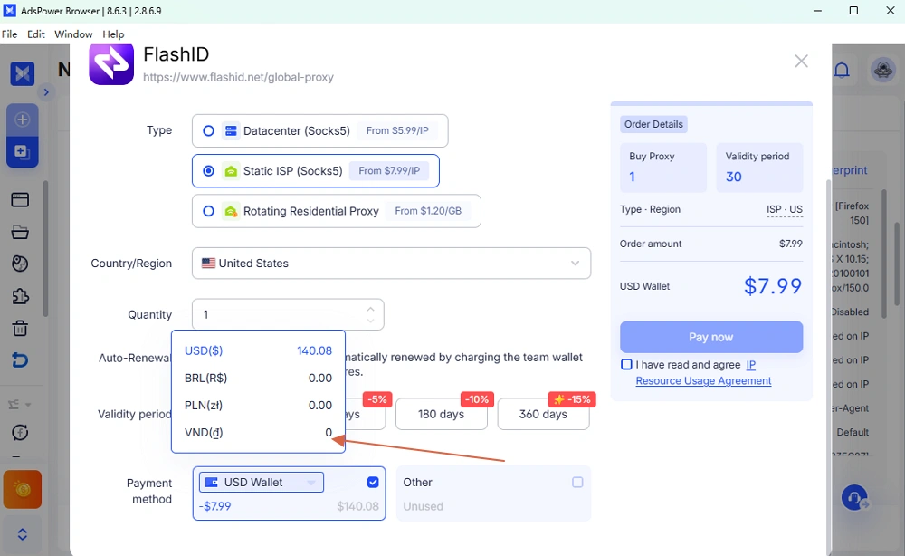 More payment options