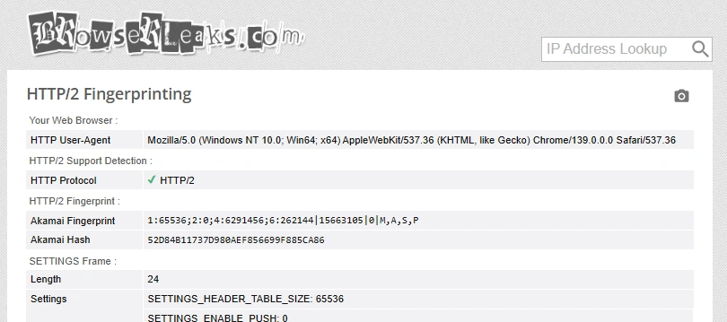HTTP2 Check